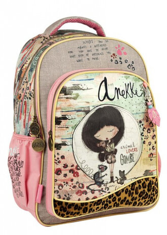 rugzak Anekke 40 liter 48 x 30 cm polyester roze