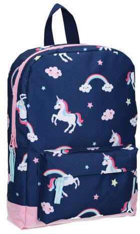 rugzak eenhoorn 10,1 liter 34 cm polyester blauw