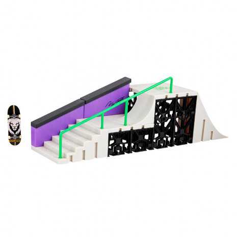 schansset Nyjah Hustion Skatepark paars/wit 12-delig