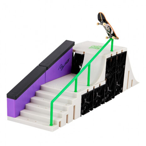 schansset Nyjah Hustion Skatepark paars/wit 12-delig