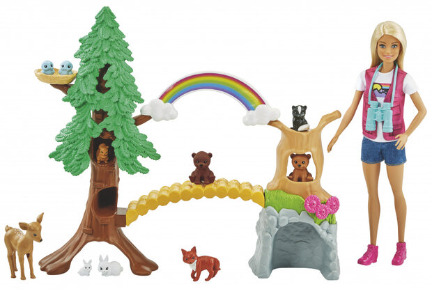 tienerpop De Wildernisgids meisjes 30 cm 17-delig