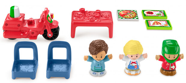 speelset Little People pizzeria junior 11-delig