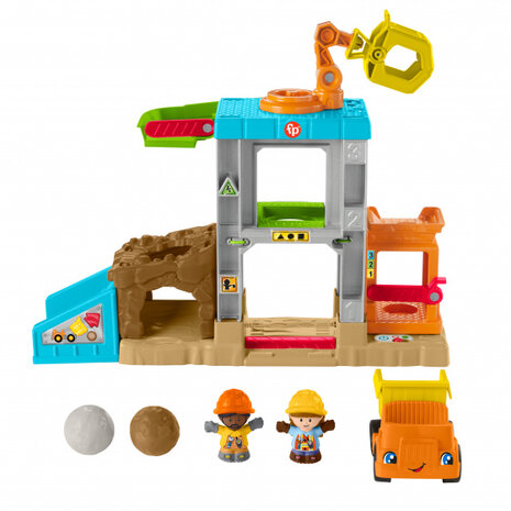 speelset Little People bouwplaats junior 7-delig