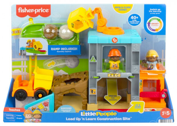 speelset Little People bouwplaats junior 7-delig