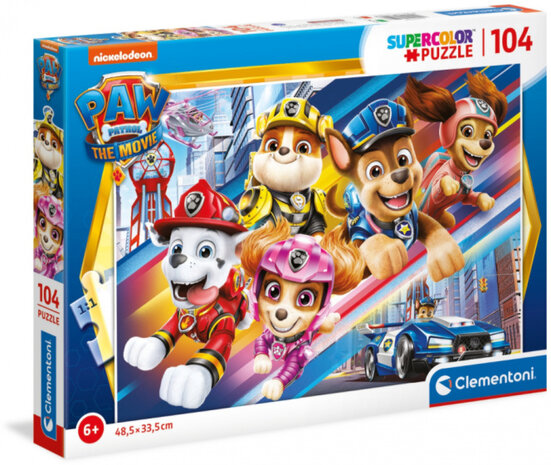 legpuzzel Paw Patrol 48,5 x 33,5 cm 104 stukjes