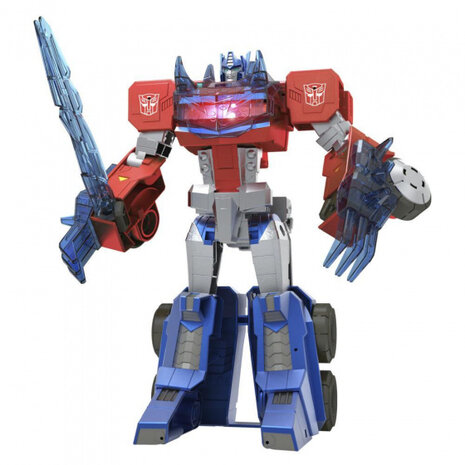 actiefiguur Optimus Prime junior 25cm blauw/rood