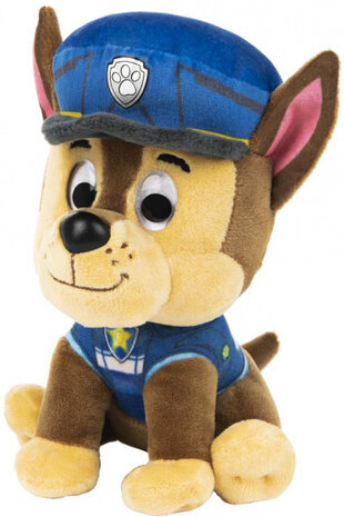 knuffel Paw Patrol The Movie Chase 15 cm blauw