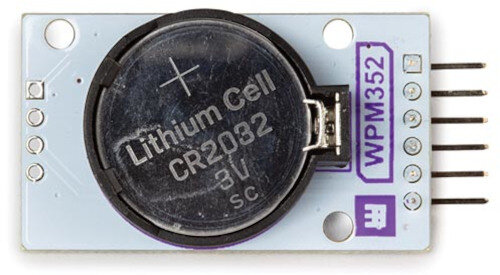 klokmodule RTC DS3231 3,3 - 5,5V 43,2 mm wit 3-delig
