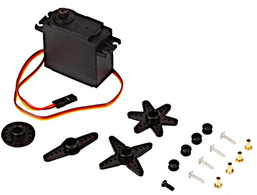 servomotor MG995 4,8 - 7,2V 54 mm staal zwart 18-delig