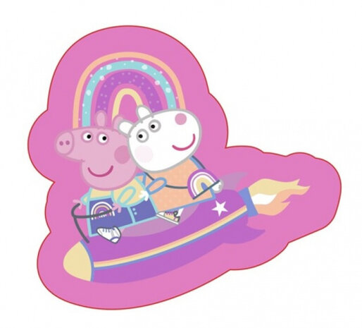 sierkussen Peppa Pig meisjes 35 cm polyester roze