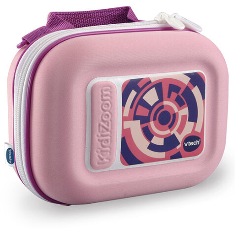 draagtas KidiZoom junior 20 x 16,5 cm polyester roze
