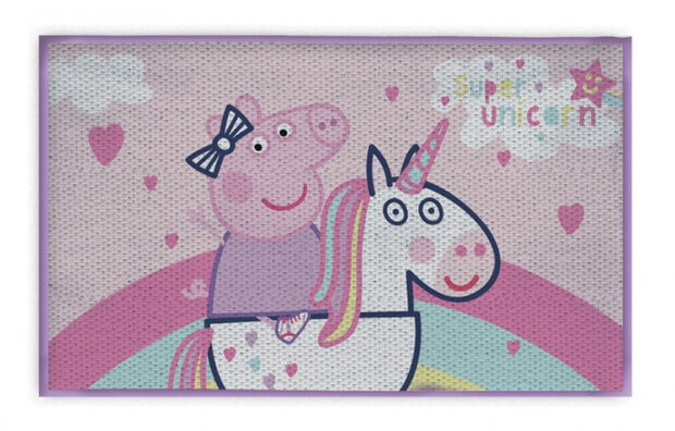 vloerkleed Peppa Pig meisjes 40 x 60 cm roze