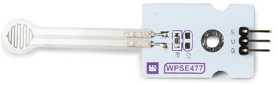 drukgevoeligesensor FSR 3,3 - 5V 67 x 22 x 7 mm wit