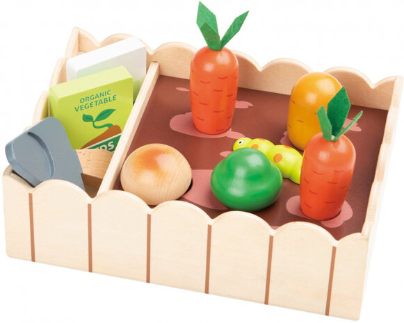 moestuinset junior 20 x 14,3 cm hout 5-delig