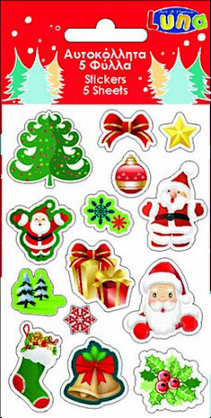 stickervel Hulst 12 x 8 cm papier 5 stuks