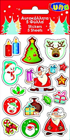 stickervel Kaars 12 x 8 cm papier 5 stuks