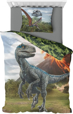 dekbedovertrek Jurassic World junior 140 x 200 cm