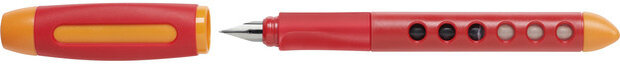 vulpen Scribolino A links 13 cm RVS rood