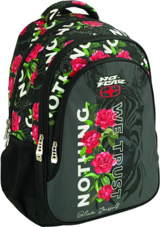 rugzak junior 28 liter 30 x 28 x 48 cm polyester zwart