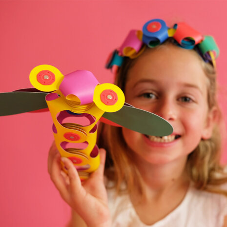 klikspeelgoed Itsy junior 14 cm groen/blauw 19-delig