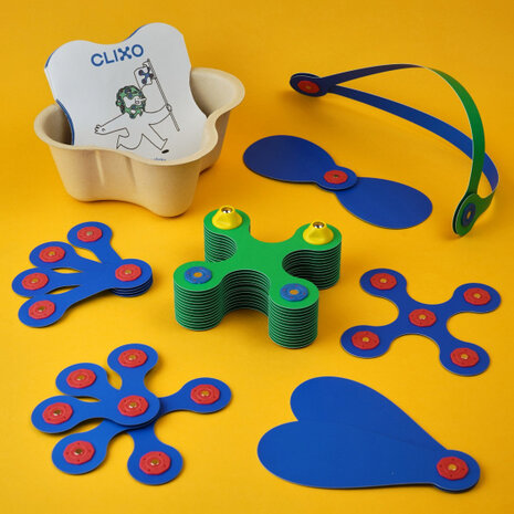 klikspeelgoed Crew junior 22 x 14 cm groen/blauw 31-delig