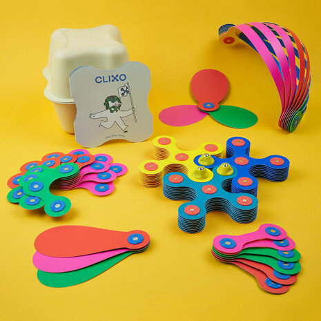 klikspeelgoed Super Rainbow junior 35,5 cm roze 61-delig