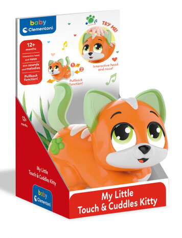 activity figuur knuffelpoes 22 cm oranje/groen