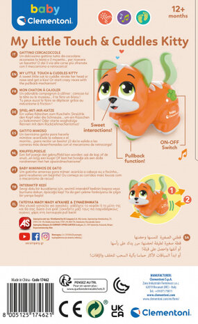 activity figuur knuffelpoes 22 cm oranje/groen