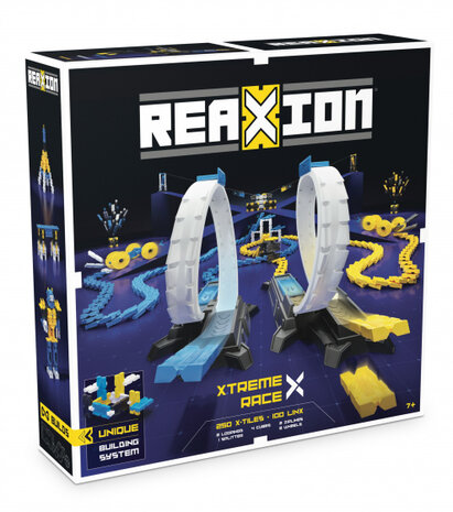 bouwset domino Reaxion Xtreme Race junior 350-delig