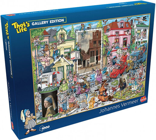 legpuzzel Vermeer 36,5 x 27 cm karton 1000 stukjes