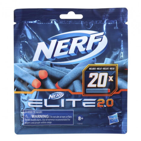 darts navulling Elite 2.0 junior schuim blauw 20 stuks