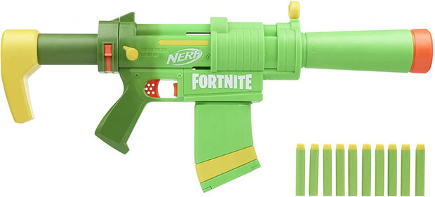 speelpistool Fortnite Smg Zesty 56 cm groen 4-delig