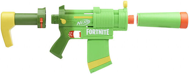 speelpistool Fortnite Smg Zesty 56 cm groen 4-delig