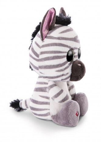 knuffelzebra Zebra Mankalita 25 cm polyester wit/bruin