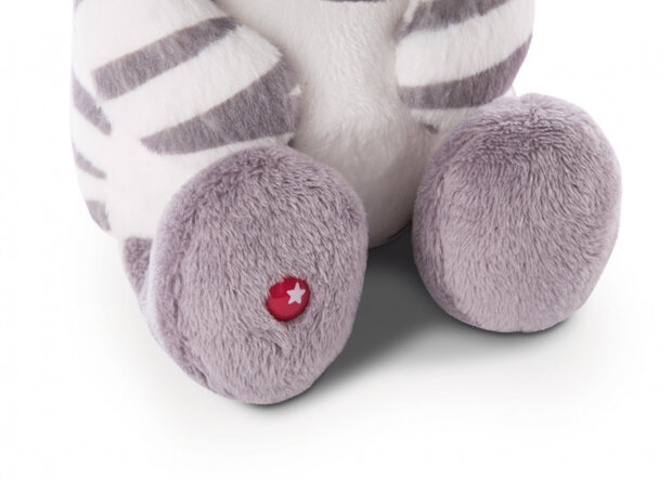 knuffelzebra Zebra Mankalita 25 cm polyester wit/bruin