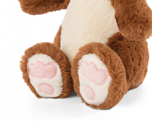 knuffelkonijn Poline 25 cm pluche/polyester bruin