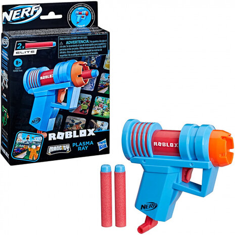 speelgoedpistool Roblox Microshots junior blauw 3-delig