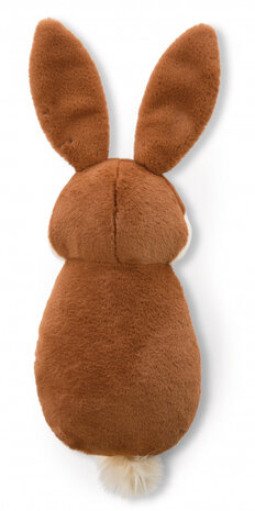 knuffelkonijn met wortel 38 cm pluche/polyester bruin