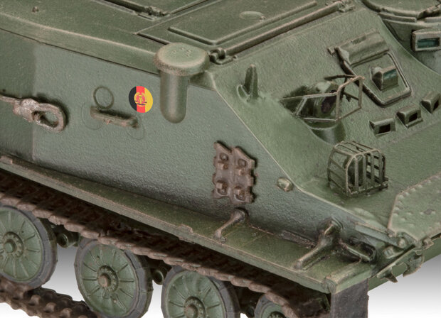 modelbouwset BTR-50PK tank 9,6 cm groen 149-delig