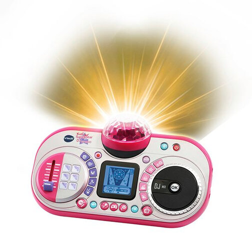 podiummicrofoon Kidi Super Star 130 cm roze/zwart