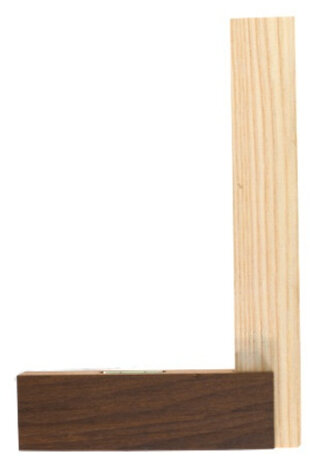 winkelhaak junior 22 x 14 cm hout bruin