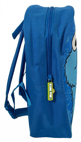 rugzak Koekiemonster 7,2 liter polyester blauw