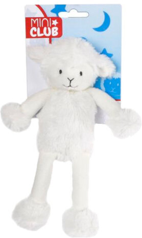 knuffelschaap junior 18 cm pluche wit