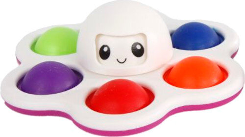 fidgetspel octopus junior 9 x 4 cm wit
