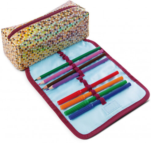 etui Amadou junior 7 x 19 x 7 cm polyester beige