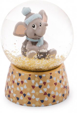 sneeuwbol Amadou junior 6,5 x 5 x 5 cm glas/polyresin
