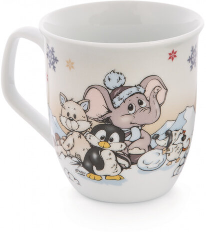 mok junior 450 ml 10 x 12,5 cm porselein wit