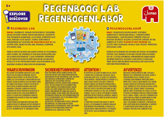 experimenteerset Regenboog Lab junior 21-delig