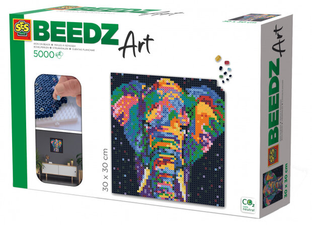 strijkkralen Beedz Art Olifant junior 8-delig