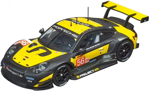raceauto Porsche 911 RSR 1:24 geel/zwart